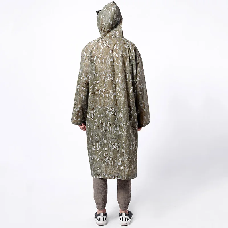 army print raincoat