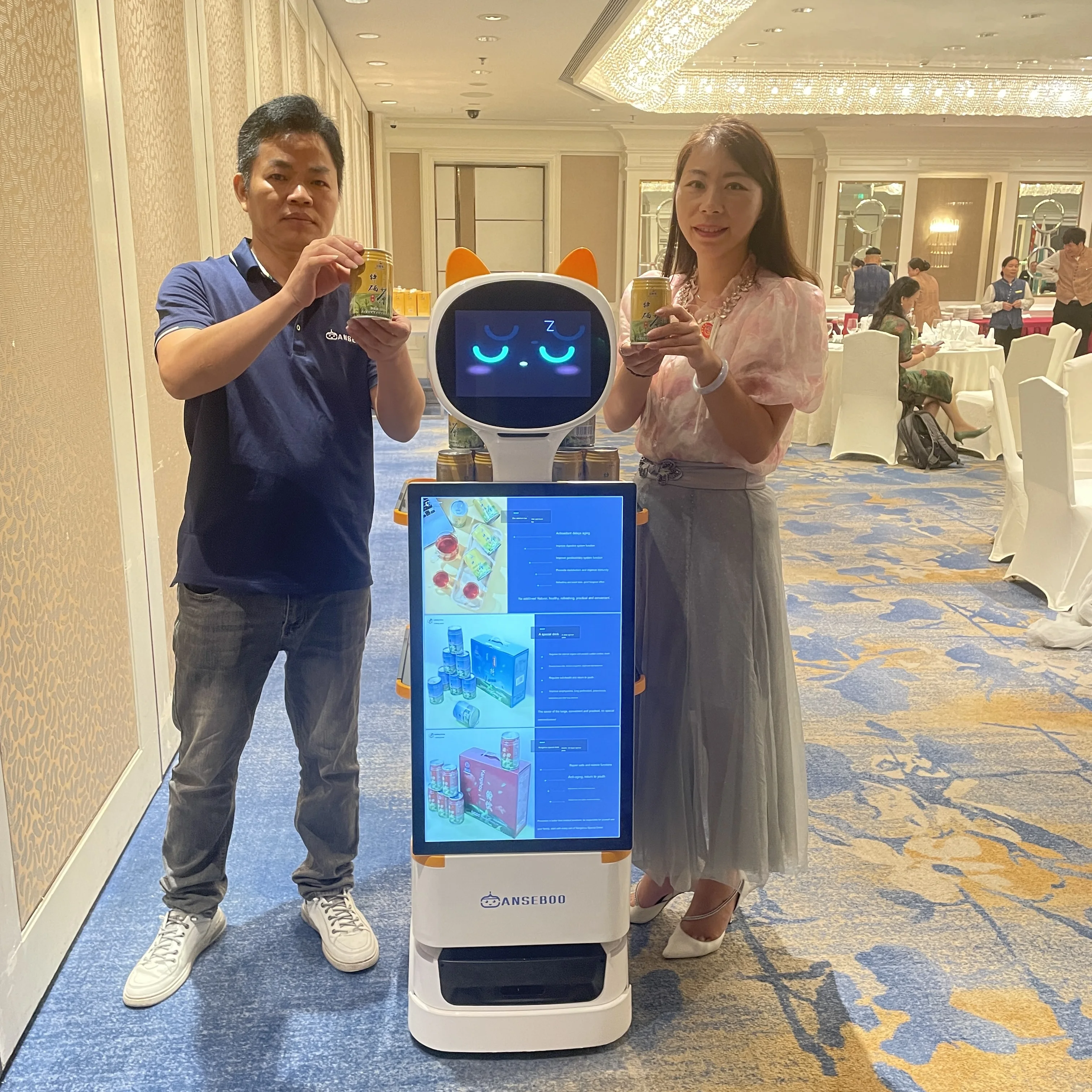 2025 AI Robot Mobile Display with 10.1