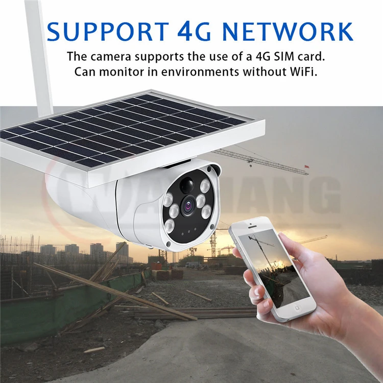 1080P 2MP Solar 4G Camera Wireless Security Surveillance Camera IR Night Vision Solar Power HD Camera Outdoor