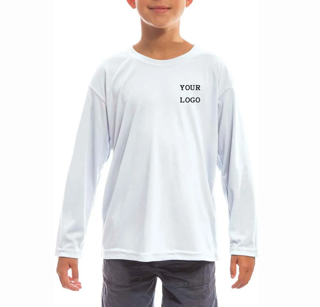 Kid Customizable Pattern Monochrome Upf 50+ Sun Protection Longsleeved