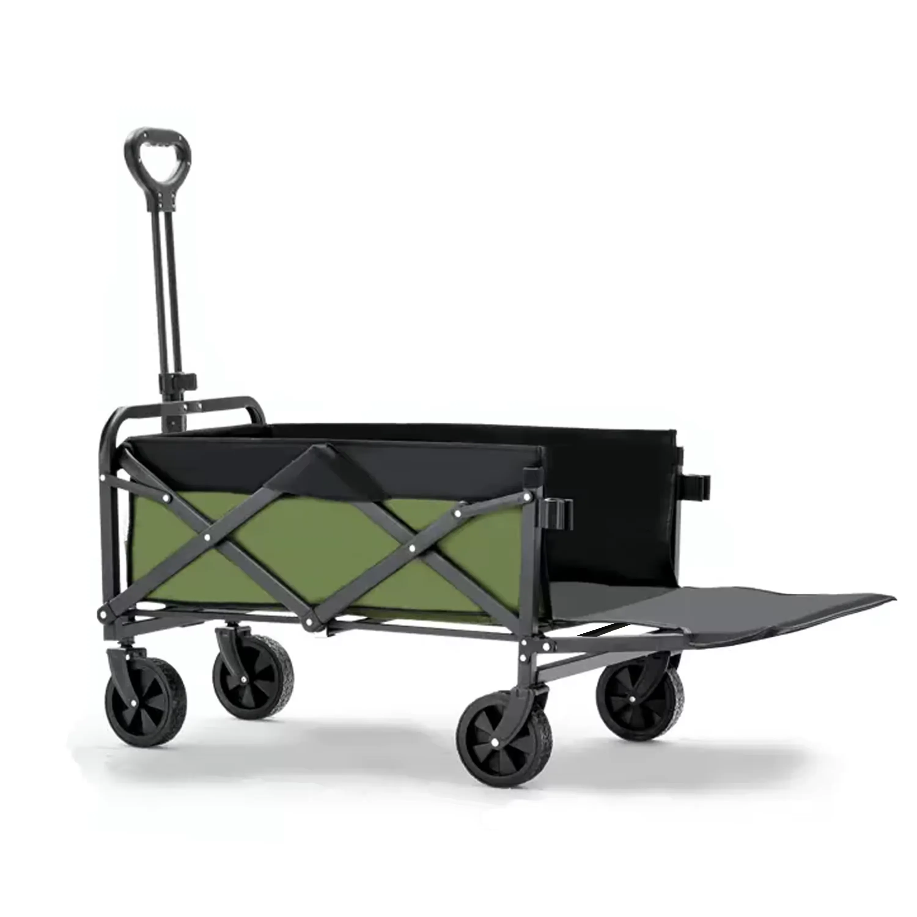 Custom Portable Foldable Wagon Wheel Large Capacity Folding Trolley