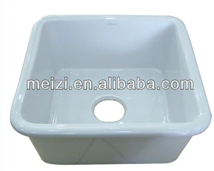 Square ceramic above counter kitchen basin