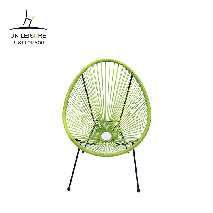 Outdoor Plastic String Chair Rattan Furniture Garden Egg Sunchair Patio Furniture Acapulco Chair