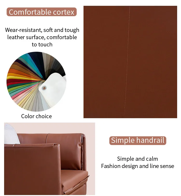 Pengpai Popular Leather Fabric 5 Seater Sofa Set Designs Modern