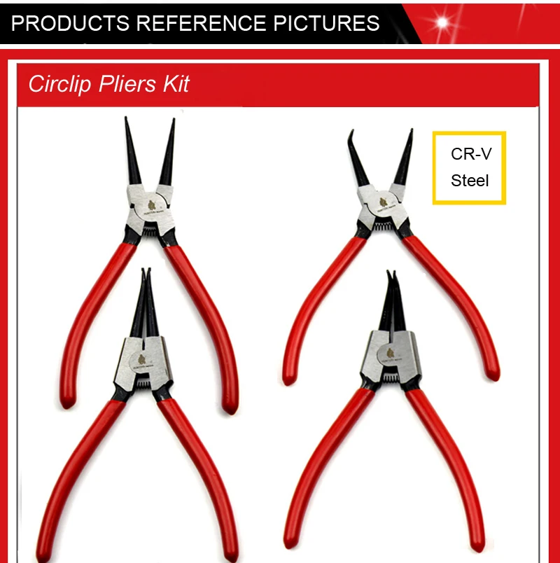 7" INNER STRAIGHT SNAP RING PLIERS MADE IN JAPAN 