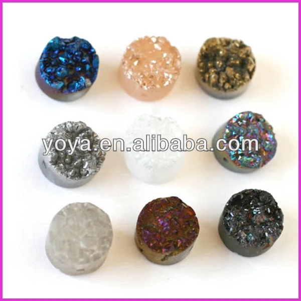 Titanium Crystal Druzy Quartz Geode stone loose bead,Crystal Druzy Freeform Spikes Points Beads.jpg