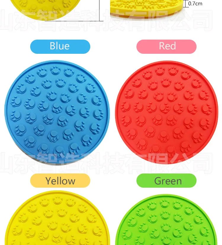 Zmaker Silicon Dog Lick Pad Puzzle Mat Bowl With Super Suction For Bathing Pet Training Paw