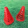 Flexible Pop-back plastic sports cones for soccer training equipment
