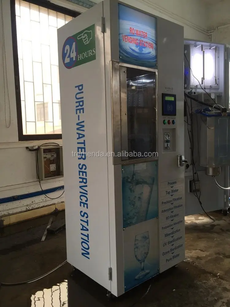 Double Window Water Vending Machines For Sale Purified Water Reverse