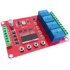 (electronic components) DRM04 Four Channel Relay Module board 4 way delay self-lock cycle timing linkage control module board
