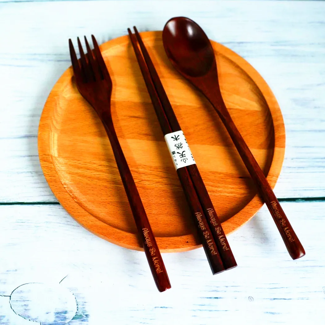 Portable Tableware Wooden Cutlery Set Travel Dinnerware Suit Reusable Wood Cutlery Buy Wood