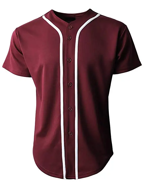 baseball jersey button down shirt