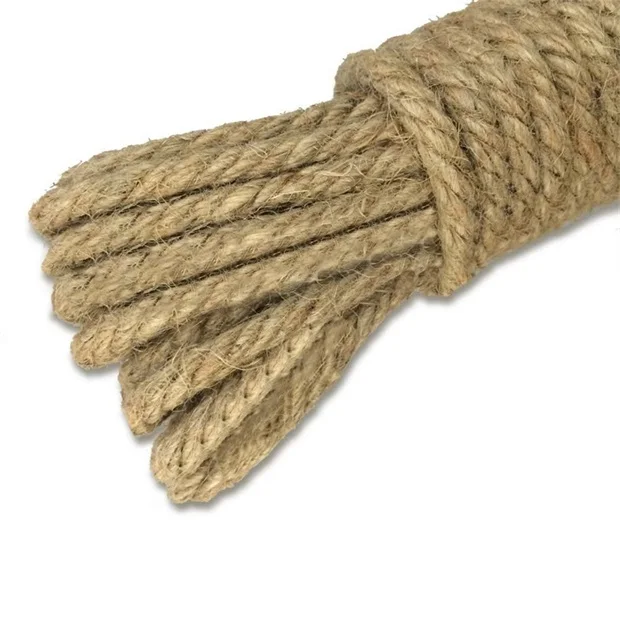 6MM TO 24MM Natural Jute Twisted Decking Garden Boating garden DLY braided ROPE 