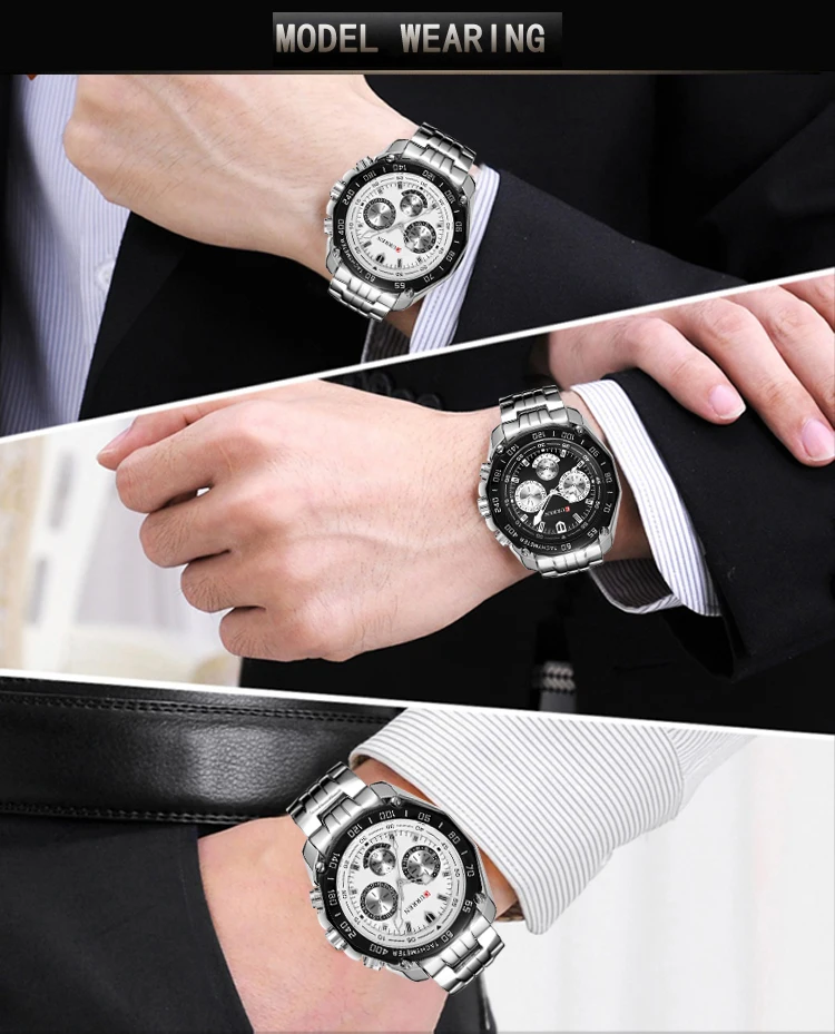 Curren Brand Luxury Mens Watch Waterproof Fashion Sport Quartz Wristwatch Male Watch