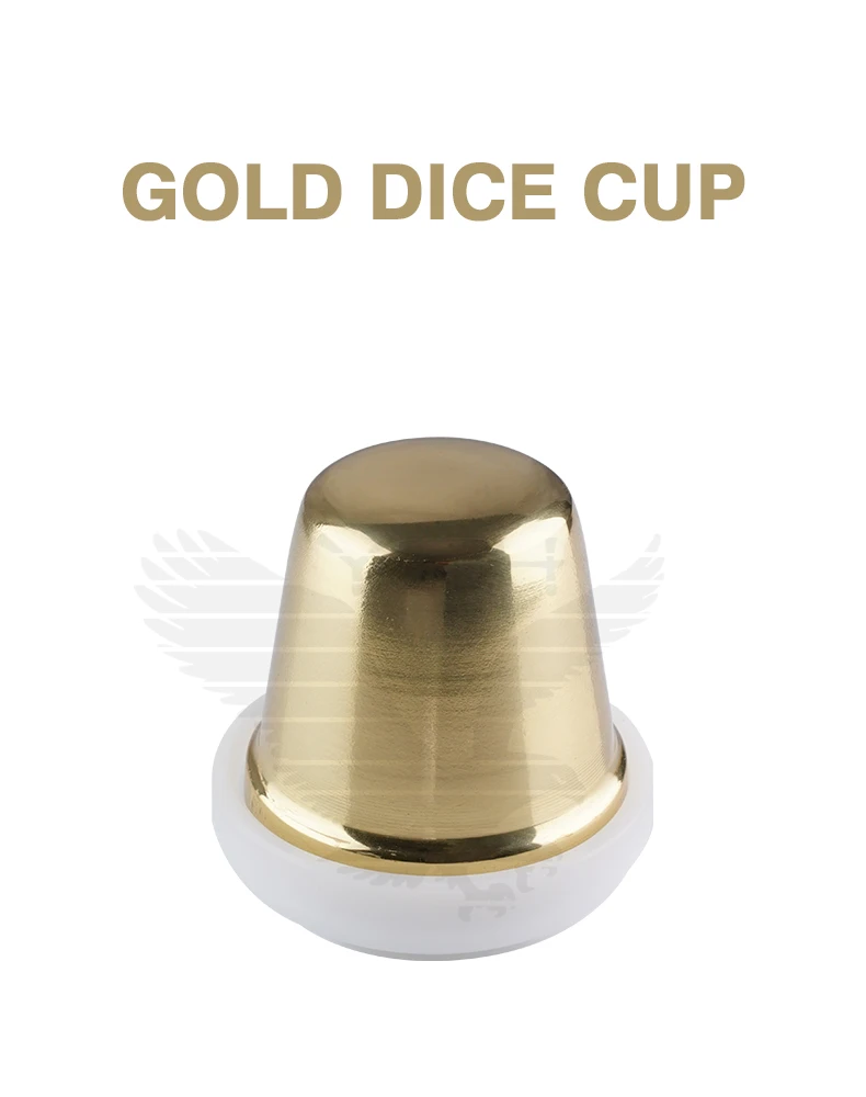 Dice Cup 100% Cuir Bar Poker Jeux Casino shaker et 5 dés 16 mm 