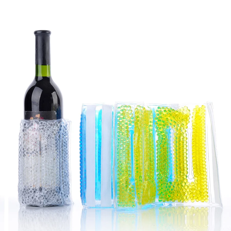 Nylon Gel Ice Pack Bottle Cooler Wine Bottle And Can Bottle Cooler