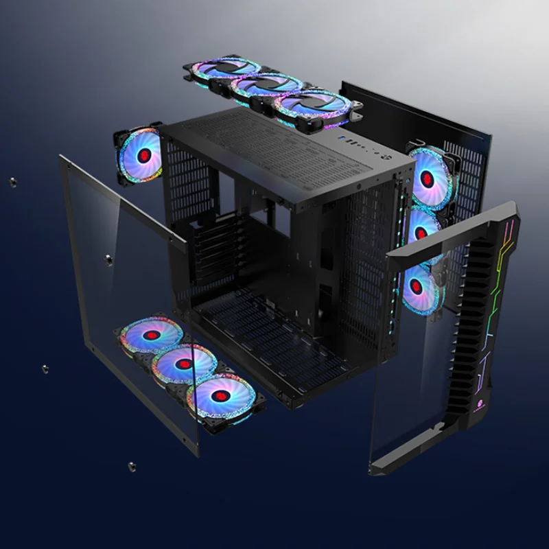 full tower tempered computer case