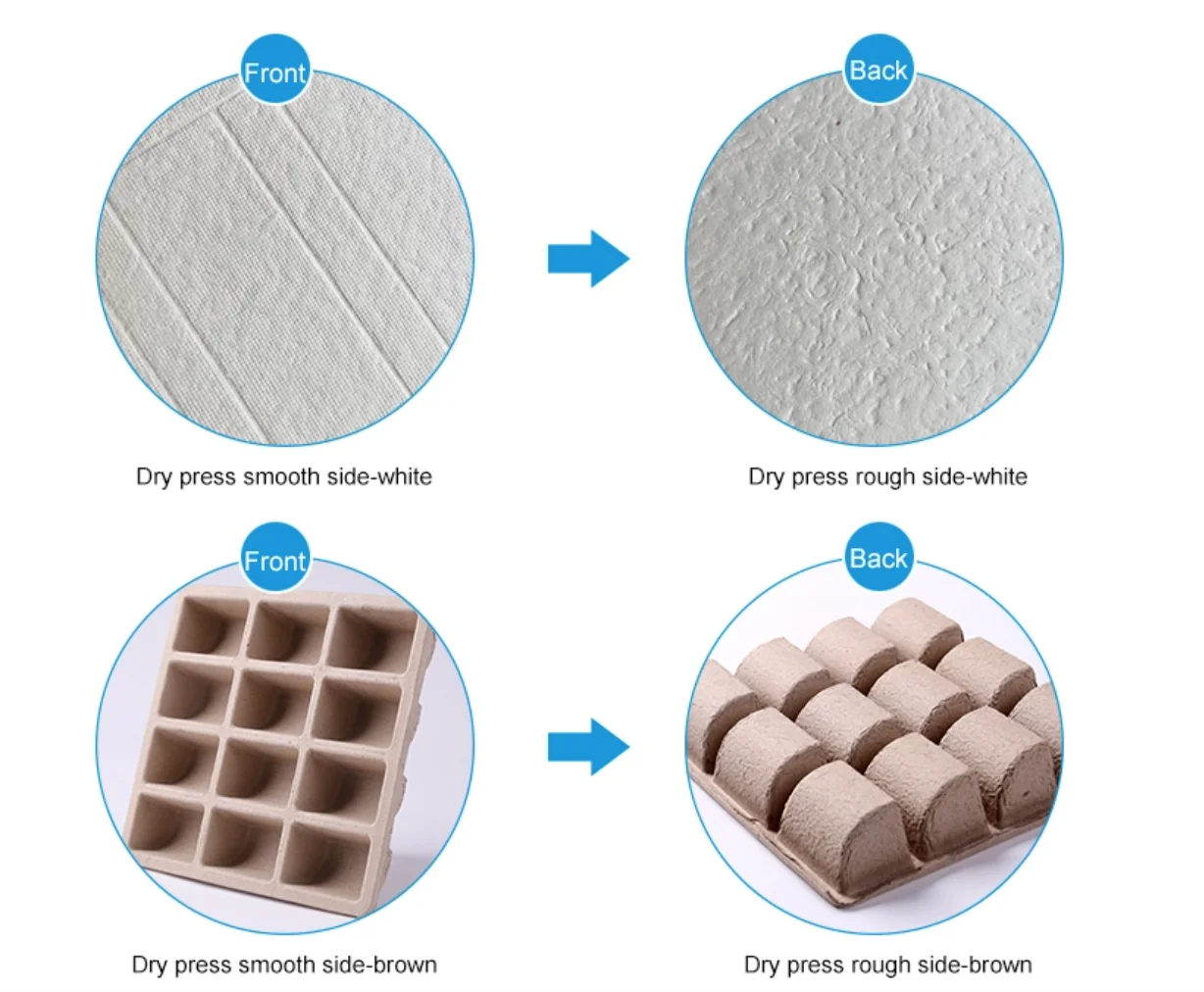Pt Pack 2021 Paper Egg Tray Factory Biodegradable Pulp Fiber Sugarcane