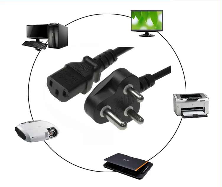 SIPU Wholesale price 3pin India Plug Power Cord copper electric wires cables - ANKUX.COM