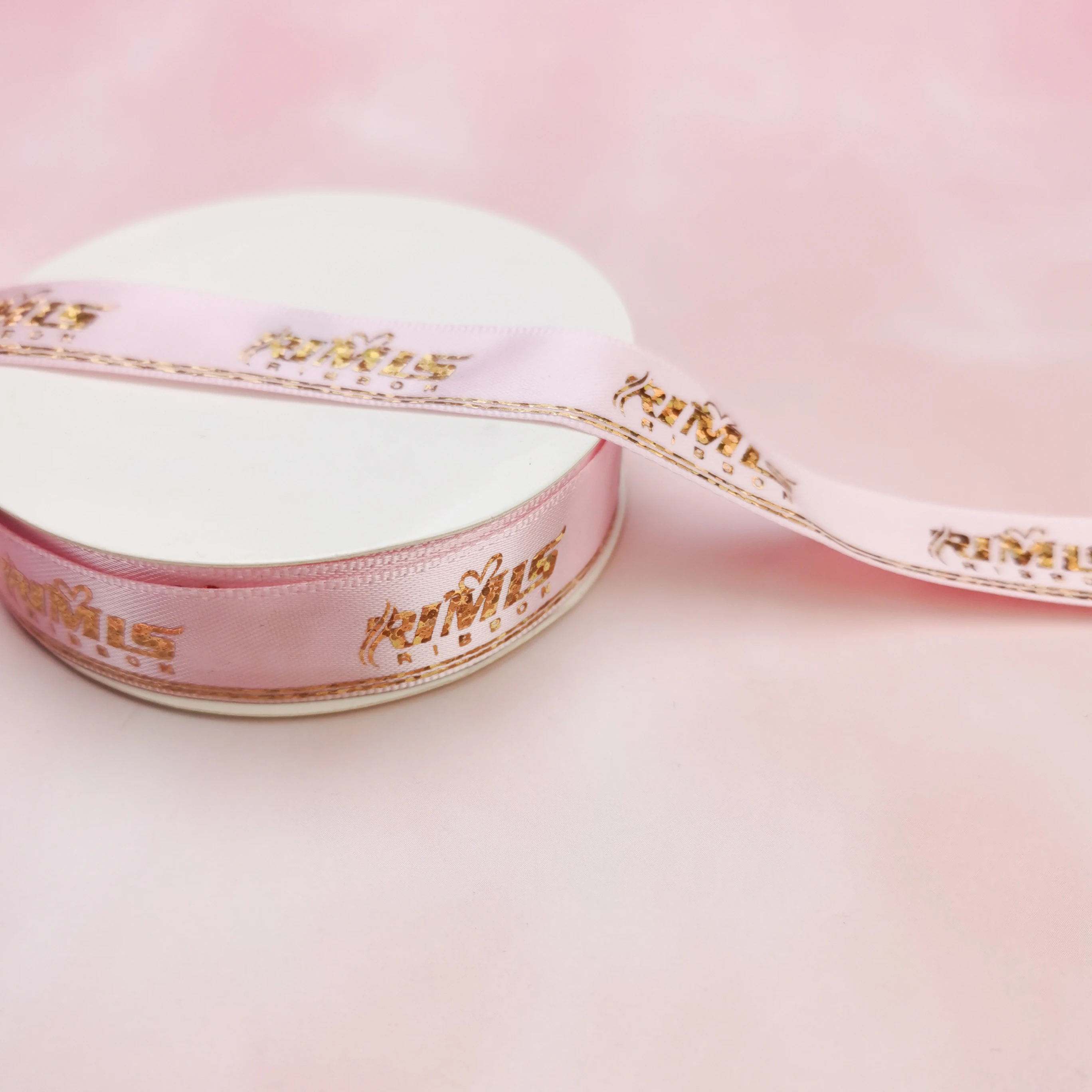 
RIMIS Customized Printed Logo Ribbon Organza Tape 