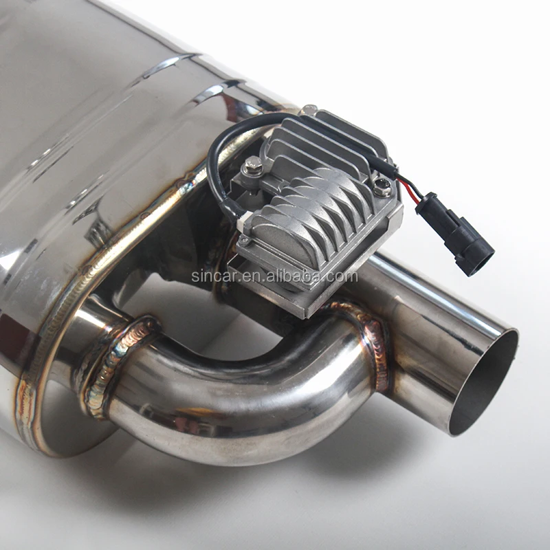2.5inch/63mm Sus304 Variable Exhaust Silencer Remote Control Exhaust Muffler With Vacuum Valve