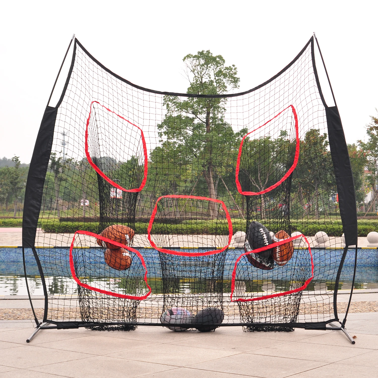 Training Equipment Rugby Qb Pass Accuracy Target Practice Quarterback Net American Football Trainer Throwing Net Buy Quarterback Net Rugby Trainer Target Net Product On Alibaba Com