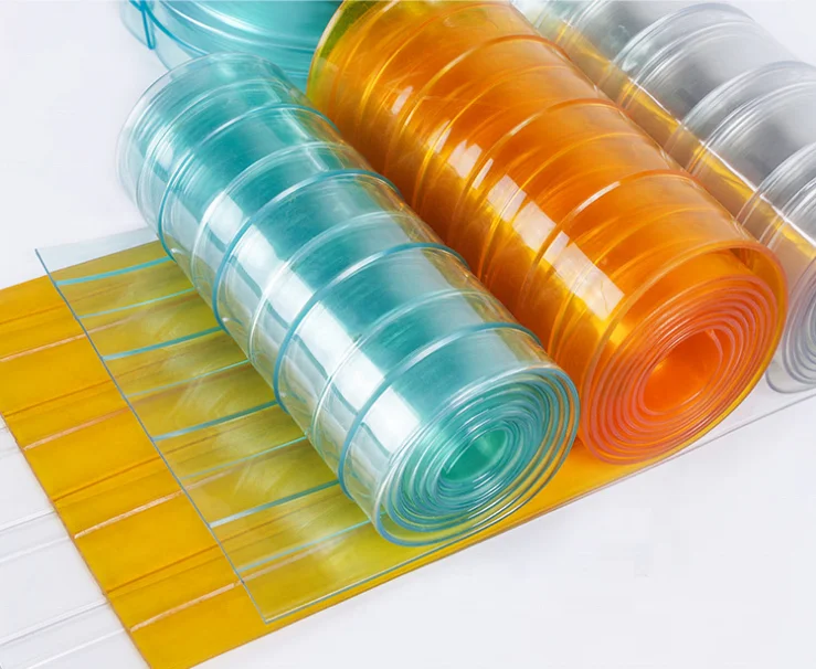 Bandes De Rideau En Plastique Pvc,M,Rouleau Transparent,Super