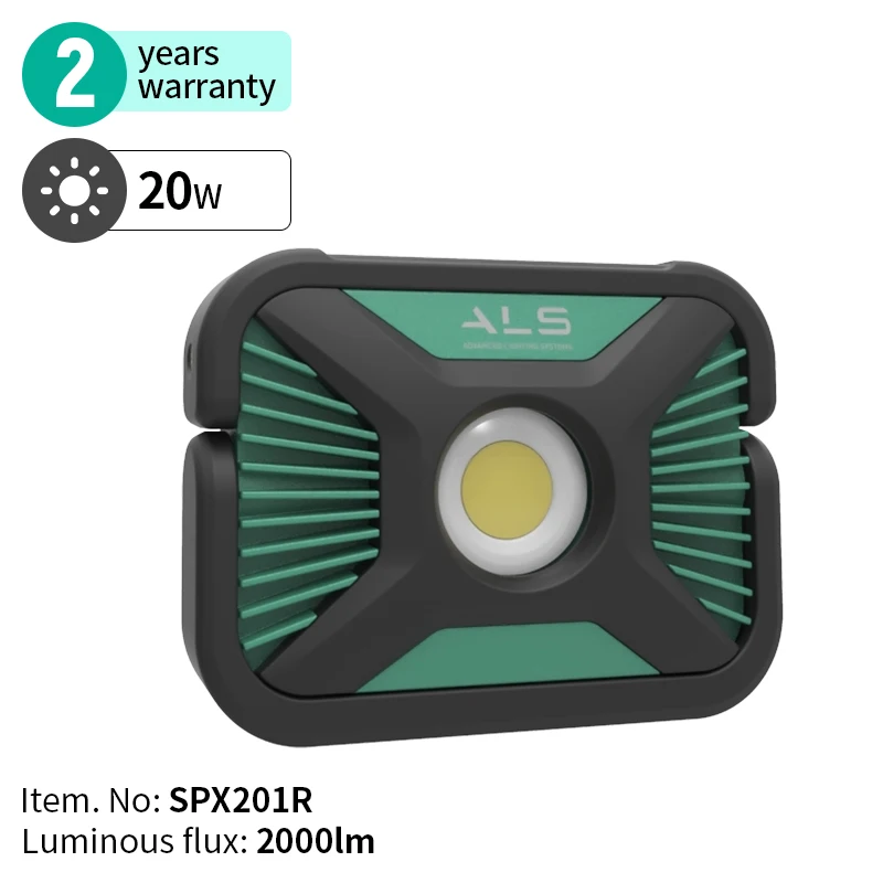 ALS 2000lm Rechargeable Waterproof Magnetic Handheld COB LED Indoor Lighting Spot Light Working Lamp