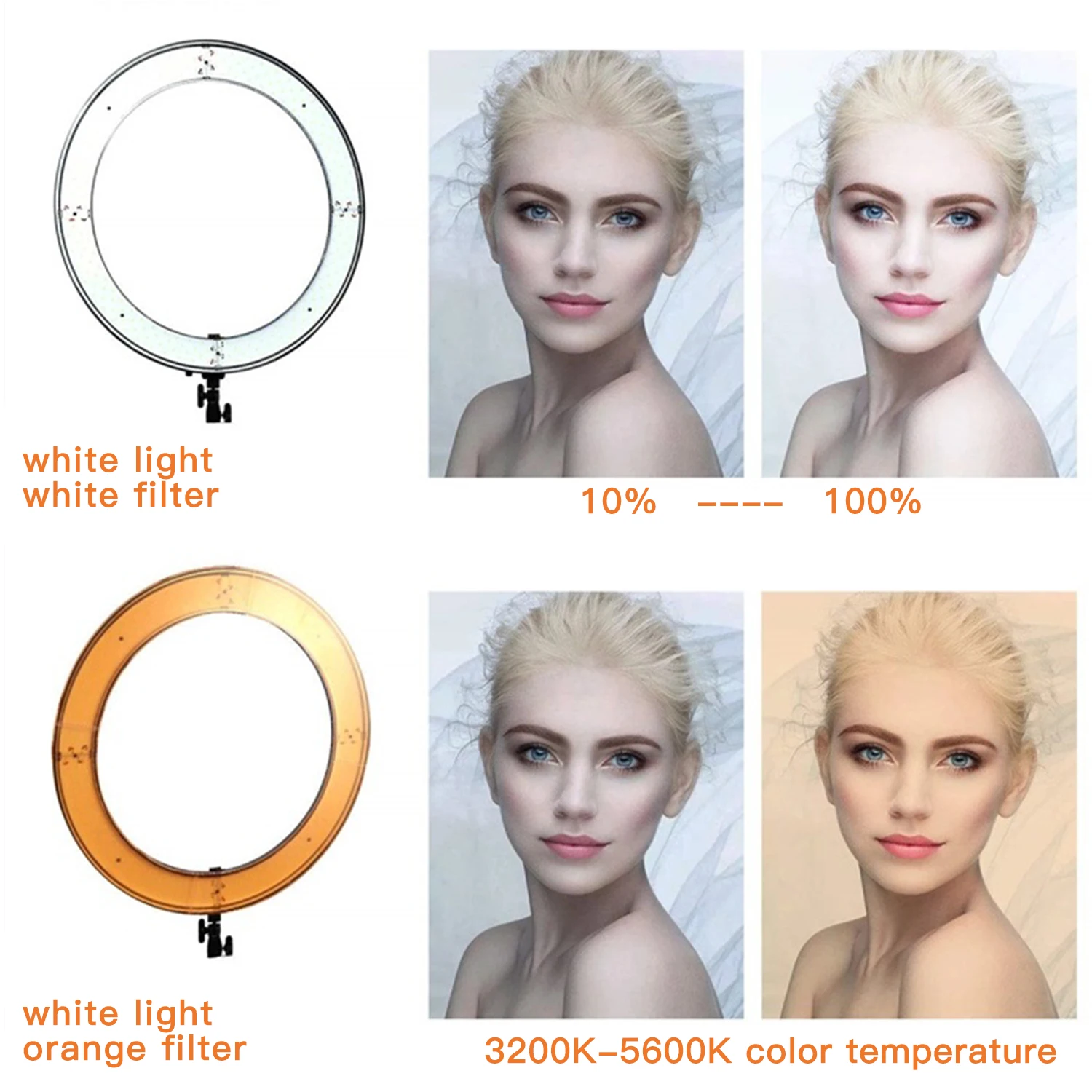 Kingshowstar - Live Broadcast Led Photography Ring Light 5500k Selfie 10 Inch 18 Inch Ring Fill Light Led Ring Light Ungrouped 15