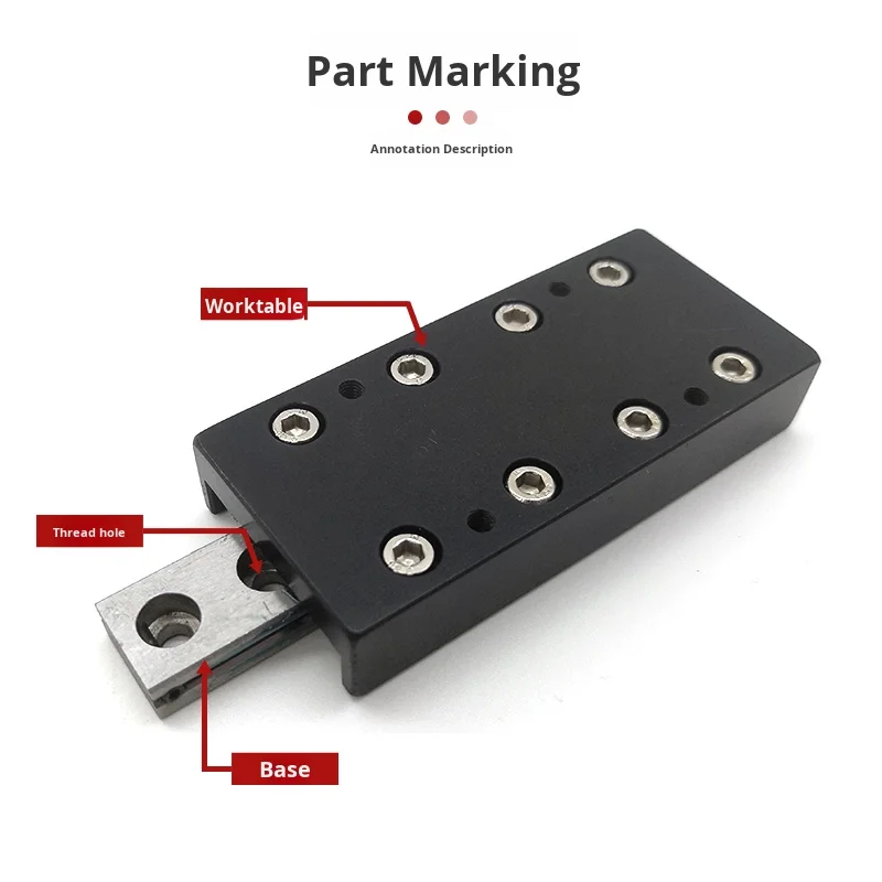 product vrt simple module linear manual x axis cross roller guide rail single axis displacement table micro workbench aluminum-14