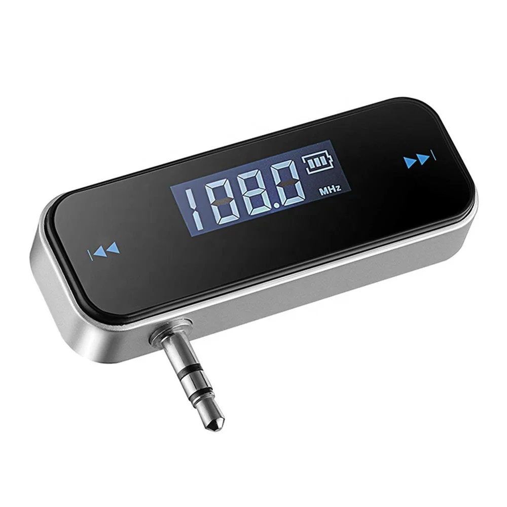 Taidacent Lcd Display 3.5mm Music Audio Wireless Fm Transmitter Mini