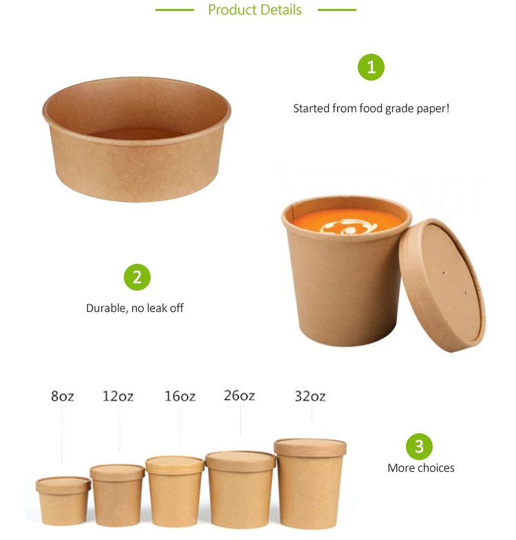 Kraft Paper Disposable Custom Made Take Away Food Boxes and Cup