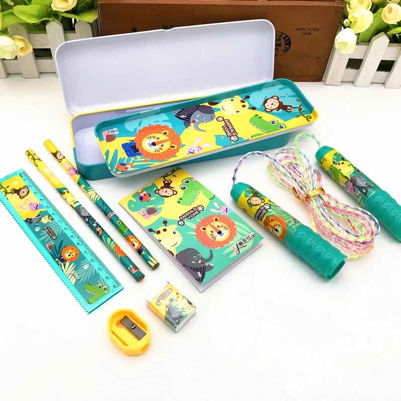 Children Stationery Set With Drawing Stencil Pen Holder Buy