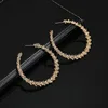 free sample 14k yellow metal gold hoops earrings