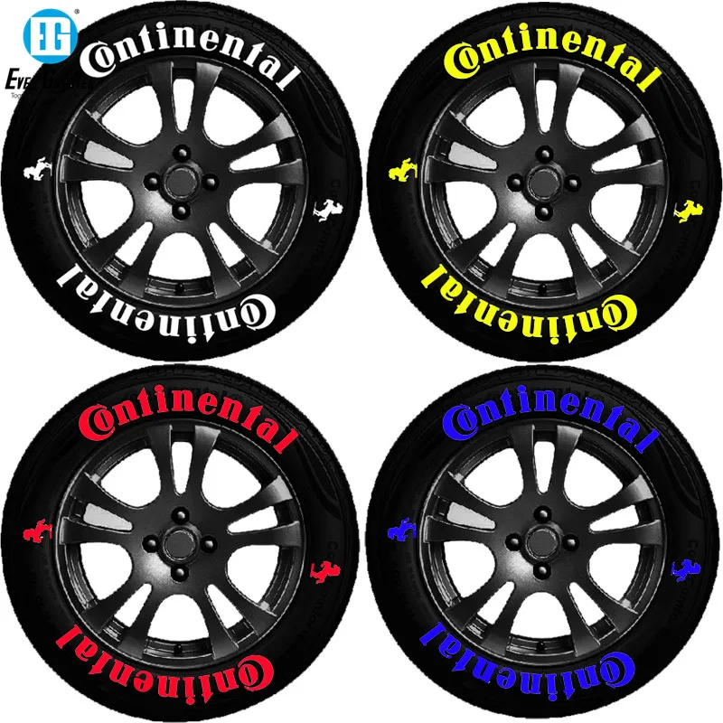 Custom Car Tyre Sticker Tire Sticker Wheel Sticker Material With