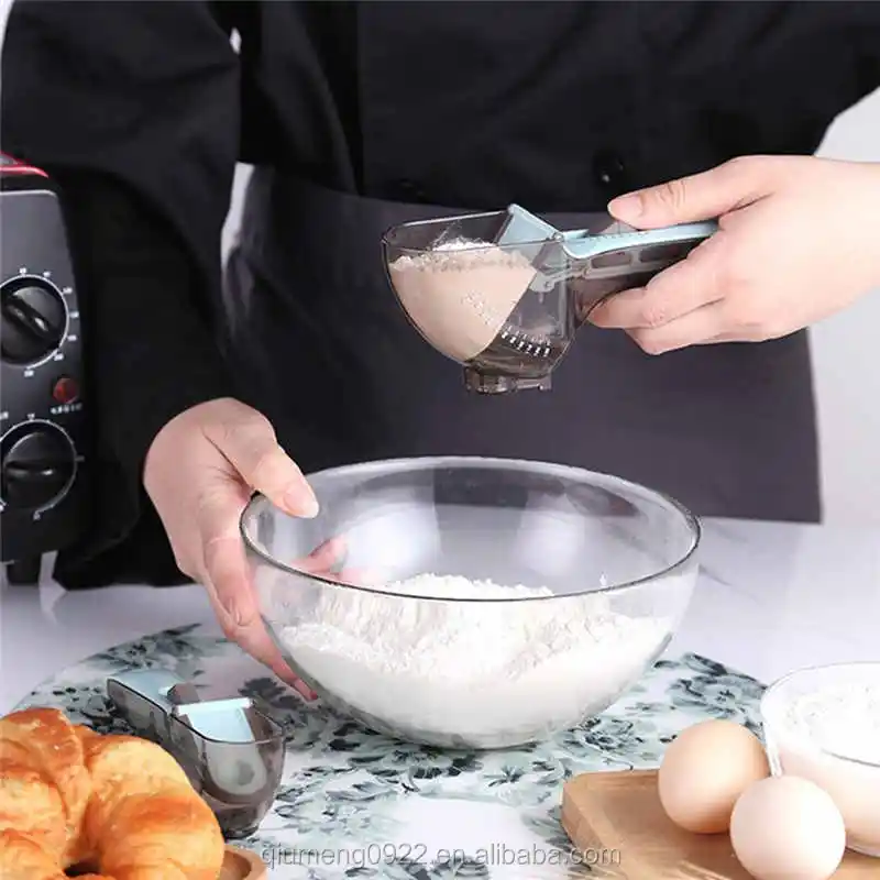  2pcs Adjustable Measuring Cups and Spoons Set Magnetic