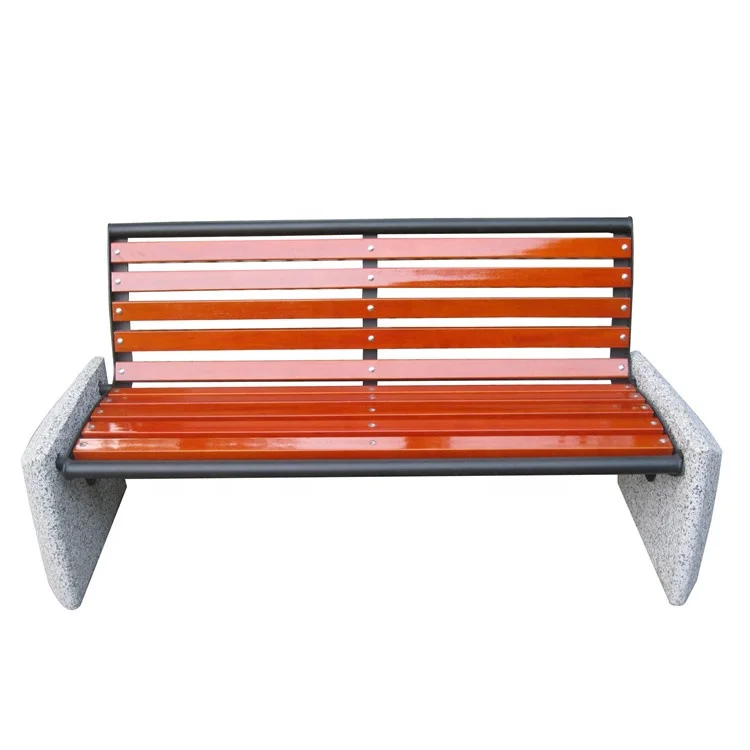 Outdoor Wooden Seat Park Concrete Bench Buy Concrete Bench