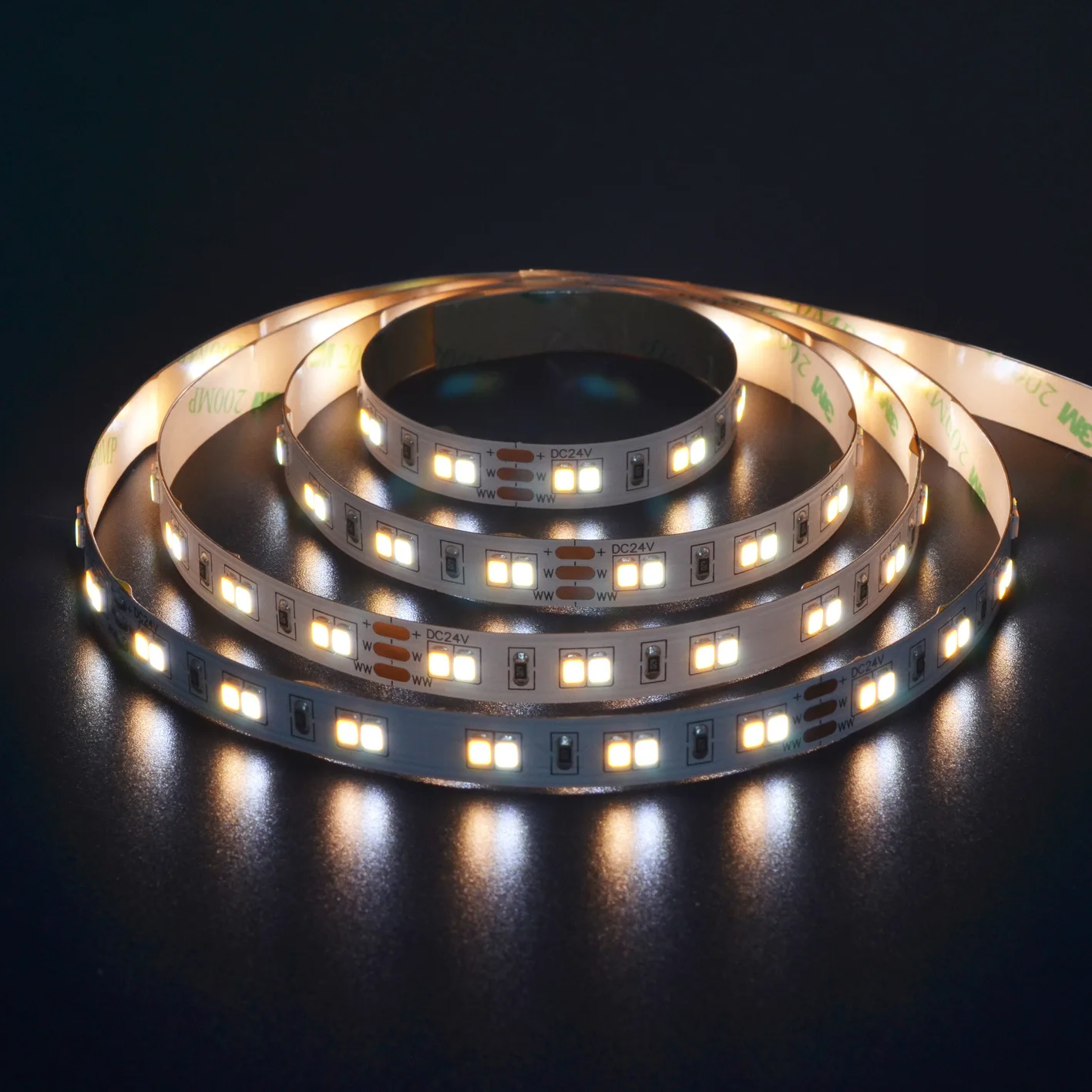 Super Bright Led Strip Light Bi-color Dual White Cct 3000k/5000k Led ...