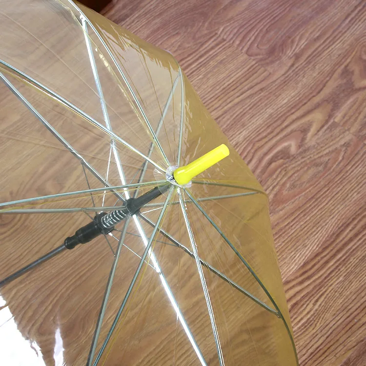 Amazon Best Selling Custom Transparent Long Handle Rain Umbrellas For