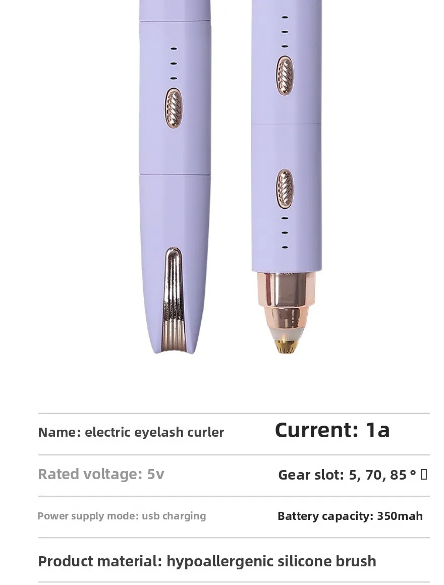 2-in-1 Electric Eyelash Curler and Eyebrow Shaper for Women Trending Household Eyelash Brush