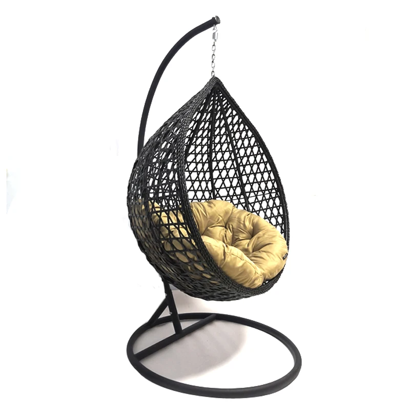 Pe Rattan Metal Stand Patio Hanging 