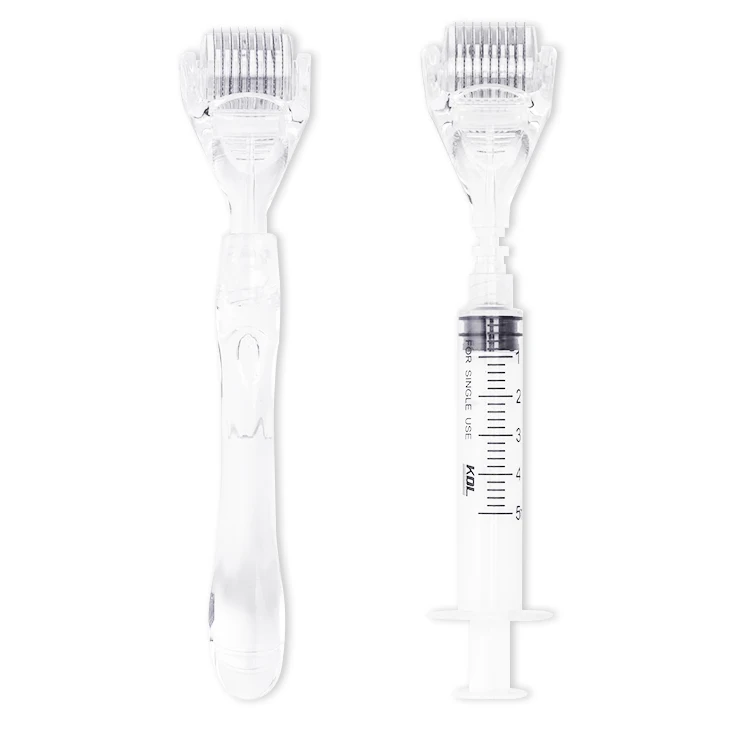 
2020 newest derma roller replaceable handle dual purpose hydra roller 