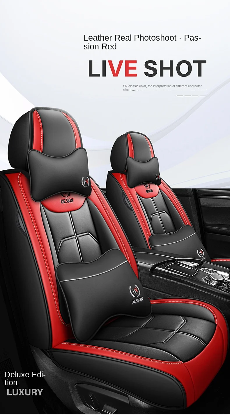 Four Seasons Fully Surrounded Car Seat Cushion Front Generation Leather Polyester for Car Seat Supplies factory