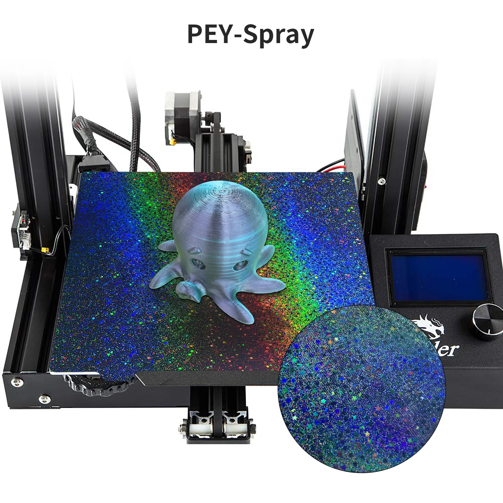 Fysetc Rainbow Pey And Textured Pei Build Plate Double Side Printing