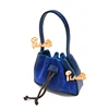 1:6 Blue PU Leather Satchel Fashion Handbag for Blythe Barbie Fashion Dolls