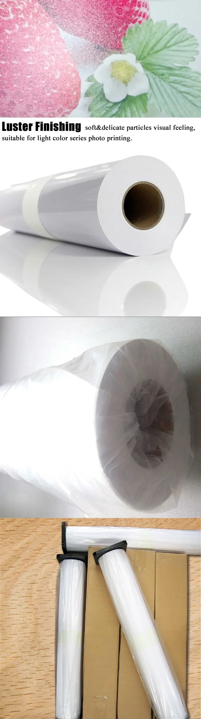 260gsm Premium Rc Gloss/semigloss Inkjet Photo Paper In Rolls 24