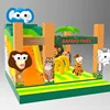 Animal world safari park bounce beds,inflatable bouncer slide , inflatable forest moonwalks for sale