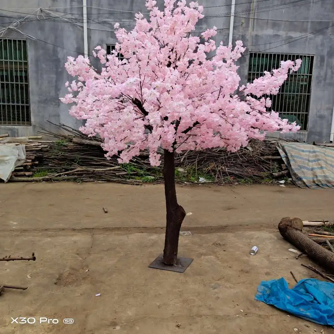 High Quality Cherry Blossom Tree Wholesale Artificial Plastic Cherry Blossom Flower Tree Buy