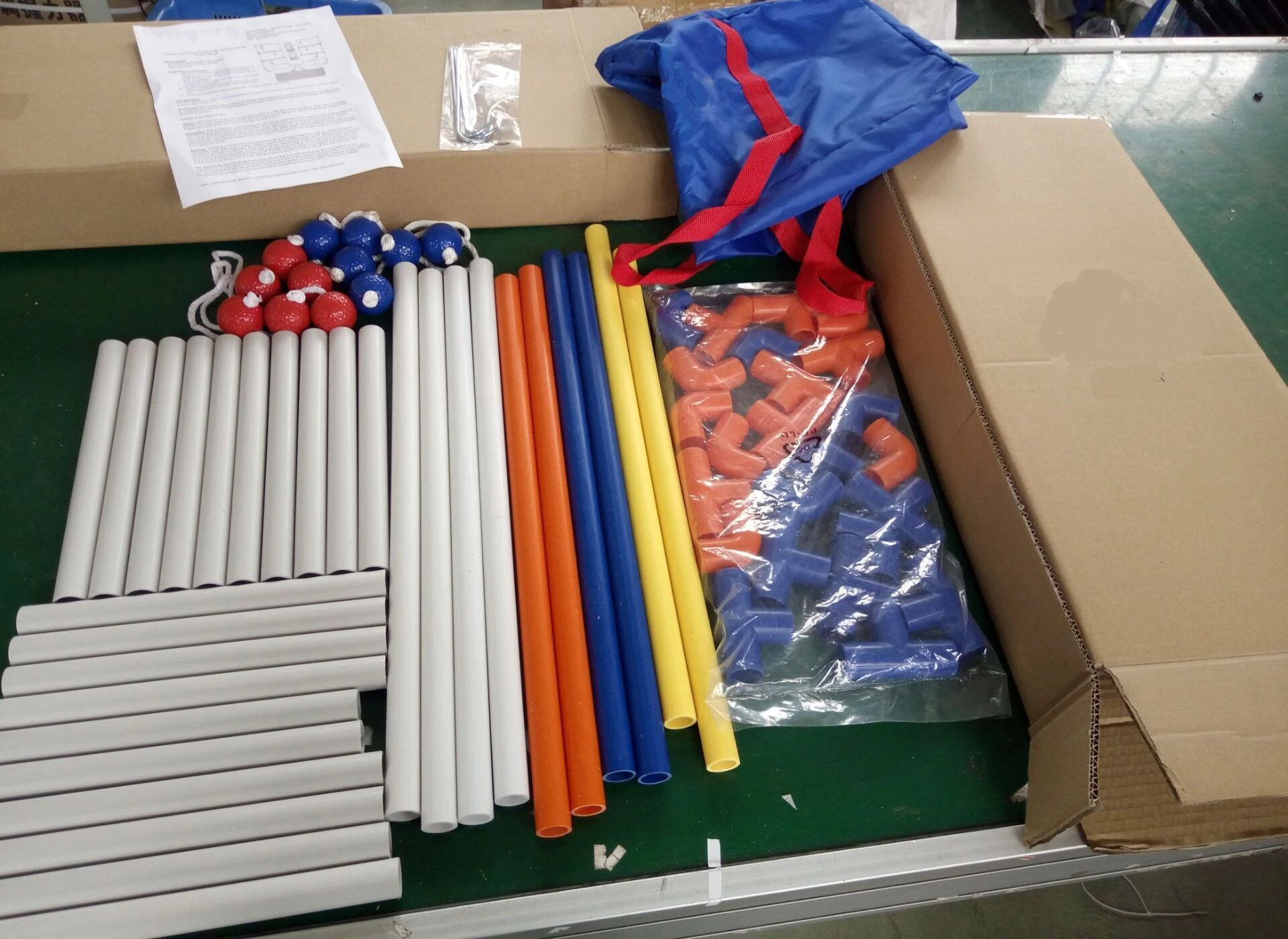 Pvc Ladder Ball Toss Game Set Outdoor Lawn Game Set With 6 Bolo Balls