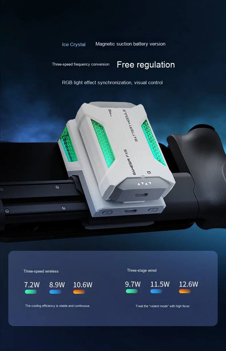 Gamesir Fx5 Lite Ice Crystal Semiconductor Radiator Video Game Consoles Case Gamesir Wired Mobile Phone Cooler